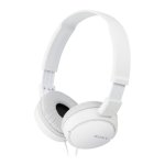 Auriculares Sony MDR-ZX110 con cable, conexión alámbrica, uso para música, blancos