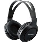 Auriculares Panasonic RP-HT161 avec câble, connexion filaire, usage musique, noir
