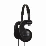Auriculares Koss Sporta Pro con cable, conexión alámbrica, uso música, color negro