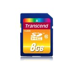 Scheda SD Transcend TS8GSDHC10 8GB Classe 10 30MB/s Nera