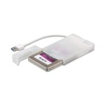 Custodia Esterna I-TEC MySafe USB 3.0 2.5'' Plastica Bianca con LED e Cavo Integrato