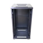 Rackschrank Extralink 22U 600x600 Schwarz auf Füßen