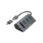 Hub USB Hama 00200140 con Lettore di Carte 3 Porte USB 3.2