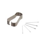Remplacement pour téléphone Samsung GH98-40270B métal blanc 5 pièces