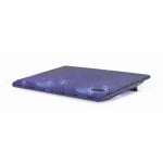 Gembird NBS-2F15-05 Support de refroidissement portable USB 15,6" avec double ventilateur LED