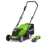 Cortacésped de empuje Greenworks 2516107UB 520 m² 33 cm 24 W