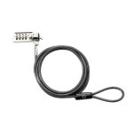 Cable antirrobo HP con combinación 1,83 m acero galvanizado negro