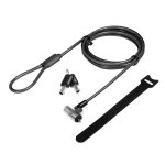 Cavo antifurto LogiLink NBS012 Raccordo Noble Chiave Acciaio Nero Argento