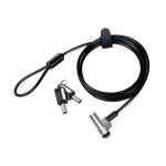 Cable antivol LogiLink NBS013 1,8 m Clé Noir Argent