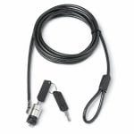 Cavo antifurto Dicota D30867 2 m chiave piana acciaio gomma termoplastica nero
