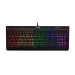 Tastatur HyperX Alloy Core RGB Membran komplett mit RGB-Beleuchtung und spritzwassergeschützt