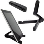 Gembird TA-TS-01 Supporto doppio braccio articolato per laptop e tablet, da scrivania, 178 mm, Nero