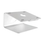 LogiLink AA0104 Supporto per Laptop Scrivania 11 a 17" Rotazione 360° Alluminio Argento