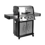 Parrilla de Gas Yato YG-20013 17500W 4 Zonas Carro Negro/Plata