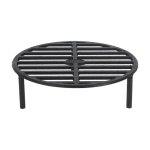 Parrilla de leña Esschert Design FF233 negra de hierro fundido redonda