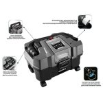 Aspiradora con Bolsa Graphite 58GE105 420 mm 3,8 kg Graphite