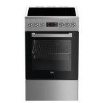 Cocina independiente Beko FSM57300GX Acero inoxidable 4 zonas cerámicas horno 55L
