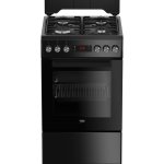 Cocina Independiente Beko FSE52321DBD Negro 4 Zonas Gas 55 L
