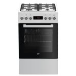 Cocina Independiente Beko FSE52320DWD Blanco 4 Zonas Gas 55 L Clase A