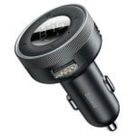 Cargador Baseus Energy Column Interior Encendedor de Cigarrillos 5V Negro
