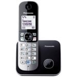 Telefone DECT Panasonic KX-TG6811 Preto Altifalante Identificador de chamadas
