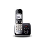 Telefone DECT Panasonic KX-TG6821 Altifalante 120 entradas Identificador de chamadas Preto Prateado