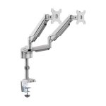 Eaton DDR1732DAL Support Moniteur Double Bras Flexible Bureau 17 à 32" VESA 75x75 à 100x100 Max 18Kg