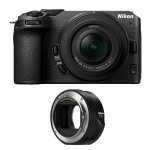 Câmara Mirrorless Nikon Z30 20.9MP 16-50mm WiFi Bluetooth com adaptador FTZ II