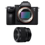 Appareil photo Mirrorless Sony Alpha 7 III 24MP Full-Frame + Objectif 50mm F1.8
