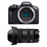 Fotocamera mirrorless Canon EOS R100 24.1MP WiFi + Obiettivo Sigma 17-40mm F1.8 DC Art