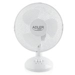 Ventilador de Sobremesa Adler AD 7302 35W 2 Velocidades Oscilación 23cm Ultra Silencioso Bajo Consumo