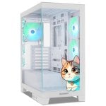 Torre Nox Hummer Glock ARGB ATX Vidro Temperado USB-C Branco Kawaii Edition