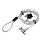 Cavo antifurto LogiLink NBS009 1,8 m 2 chiavi Argento
