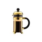 Cafetera Manual Bodum Chambord 0,35 L 3 Tazas Acabado Dorado Filtro Reutilizable
