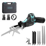 Sierra de sable Cecotec LongFlex 1200 Home&Garden 12V 2 baterías 6 cuchillas