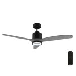 Ventilador de Techo con Luz Cecotec EnergySilence Aero 5330 Jelly Dark 30W 132cm 6 Velocidades Motor DC Mando Temporizador Invierno