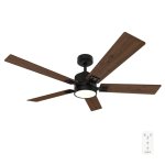 Ventoinha de Teto com Luz Cecotec EnergySilence Aero 552 Neo 30W 132cm 6 Velocidades Motor DC Comando Temporizador Função Inverno