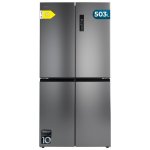 Frigorífico Americano Cecotec Bolero CoolMarket 4D 503 No Frost 177,5cm 503L D Inox