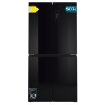 Frigorífico Americano Cecotec Bolero CoolMarket 4D 503 Total No Frost 177,5cm 503L D Negro Cristal