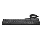 Teclado HP 400 alámbrico negro retroiluminado con 12 teclas programables