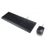 Teclado Lenovo Essential Wired Combo alámbrico completo QWERTZ con ratón óptico 1000 DPI