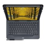 Clavier Logitech Universal AZERTY Français Bluetooth Noir avec Étui