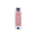 Disque Dur Transcend ESD310 512GB SSD USB 10 Gbit/s Rose avec Protection