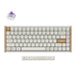 Teclado Keychron K2 HE magnético 75% inalámbrico y RGB blanco