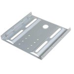 Kit de rails Maclean MC-655 Métal Argent 2.5" 3.5"