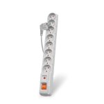 Multiprise Acar S8 8 prises avec interrupteur et protection 1,5 m gris