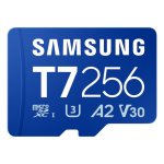 Tarjeta MicroSD Samsung T7 256 GB UHS-I 170 MB/s Class 3 V30 Azul