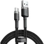 USB-Kabel Baseus Cafule 0,5 m USB A zu USB C USB 2.0 Schwarz