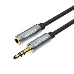 Audio-Kabel Unitek Y-C932ABK 3,5mm Stecker zu Stecker 1 m Schwarz Grau