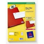 Etiketten für Drucker Avery L7551-25 Transparent A4 Laser 38.1 x 21.2 mm